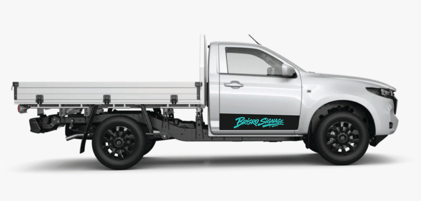 VSS-U2-SC — Single Cab Door Signage