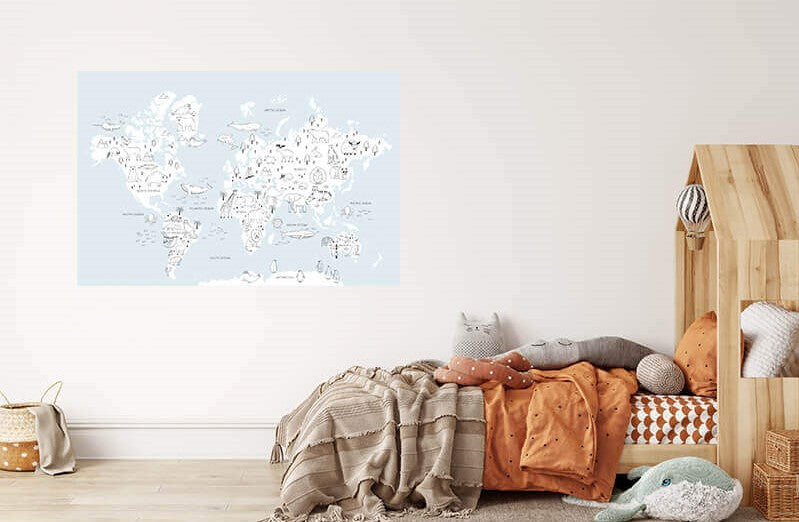 Animals World Map (Light)