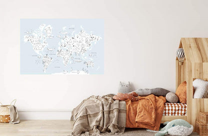 Animals World Map (Light)